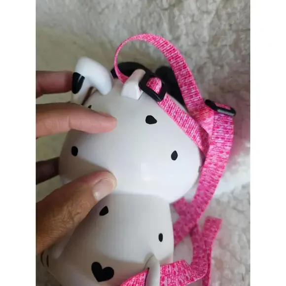 MGA LOL Surprise Biggie Pet Dog Piggie Bank Backpack White & Black 7" Dalmatian - Picture 7 of 16